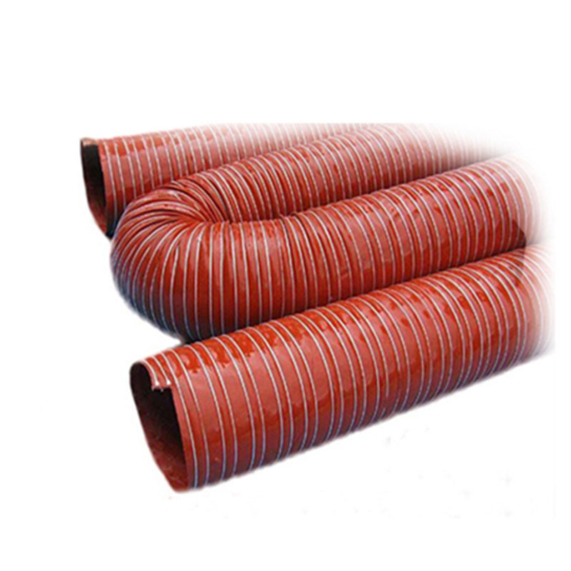 Spiral high temperature resistant flexible hose aluminum foil exhaust pipe